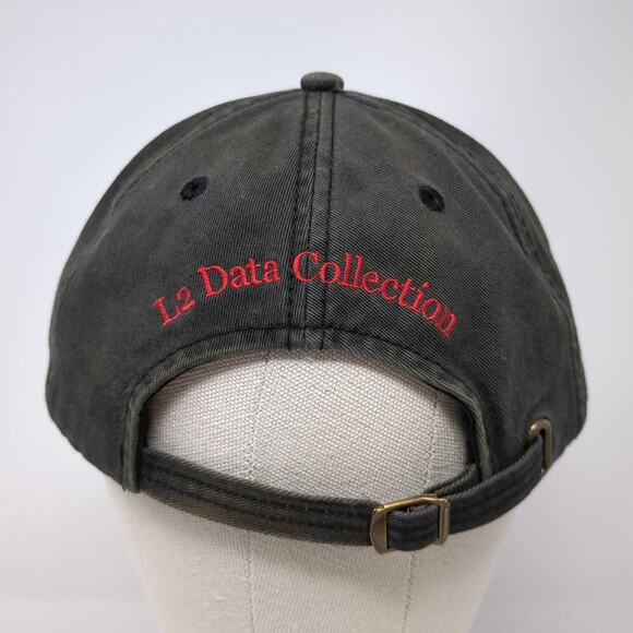 L2 Data Collection Slideback Baseball Cap Black One Size Alternative Apparel - Picture 6 of 10